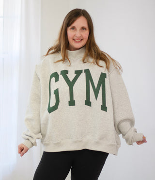 Gym/Bed Reversible Mockneck Sweatshirt