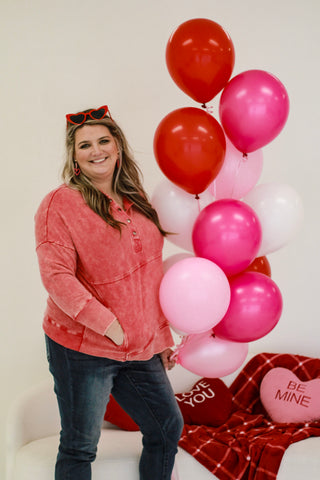 Love to Be in Love Magenta Pullover
