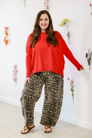 Heart Eyes Red Sweater