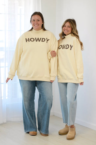 Howdy Mock Neck Pullover