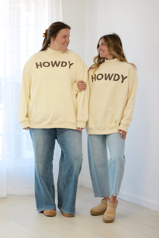 Howdy Mock Neck Pullover