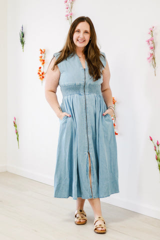 True American Denim Midi Dress