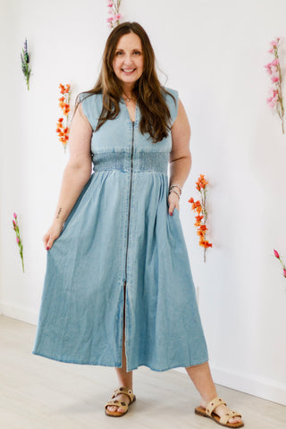 True American Denim Midi Dress
