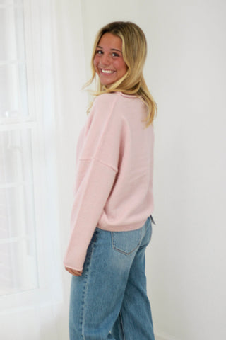 Walking on Sunshine Sweater in Pink