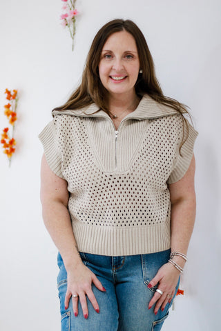 Free Spirit Half-Zip Sweater