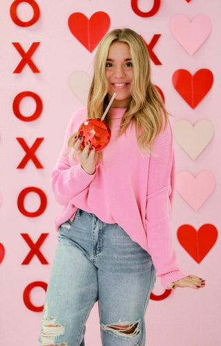 So Sweet Sweater in Pink