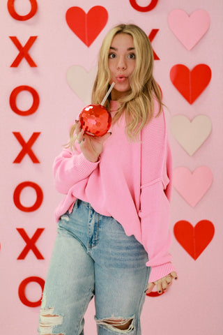 So Sweet Sweater in Pink