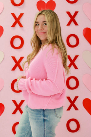 So Sweet Sweater in Pink