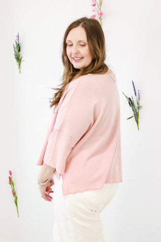 Southern Charm Basic Top in Pink
