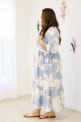 Spring Blooms Midi Dress
