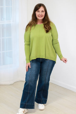 Moment of Weakness Sweater in Eucalyptus