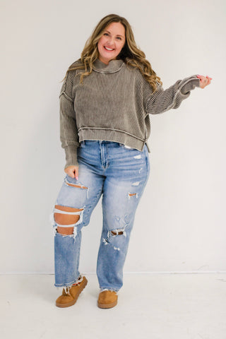 Always Get My Way Oversized Sweater in Mocha