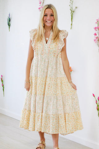 Wishing For Spring Maxi Dress in Peach