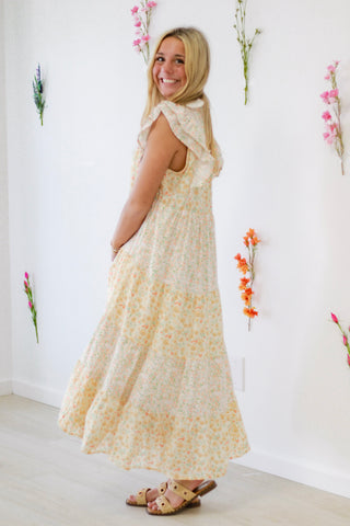 Wishing For Spring Maxi Dress in Peach