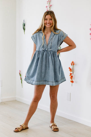 Working It Denim Dress