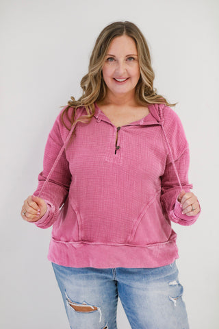 Magic Moment Pullover in Magenta