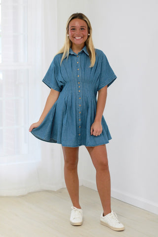 You Can't Change My Mind Denim Dress