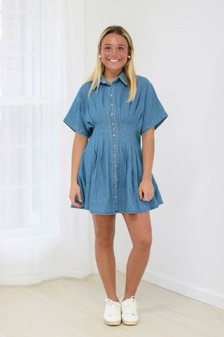 You Can't Change My Mind Denim Dress