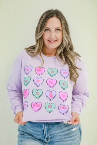 No Lonely Hearts Lavender Conversation Comfort Colors Tee