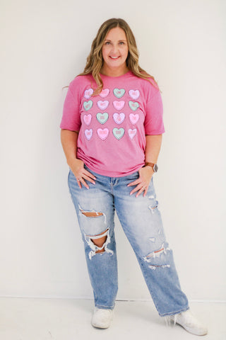 Pretty in Pink Conversation Hearts Tee