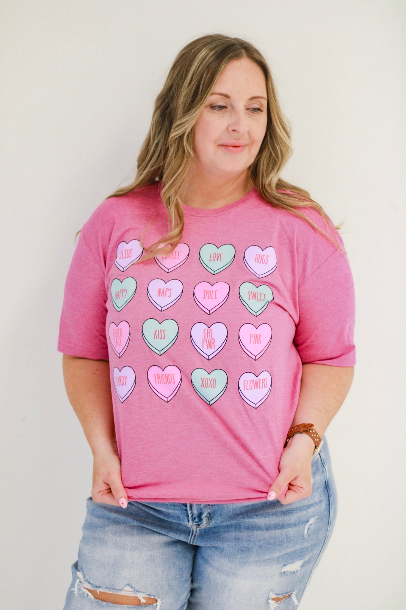 Pretty in Pink Conversation Hearts Tee