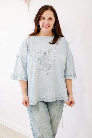 Sweet as Summer Bow Top