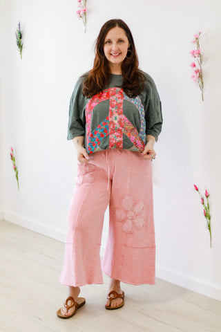 Natural Life Peace Tee in Charcoal