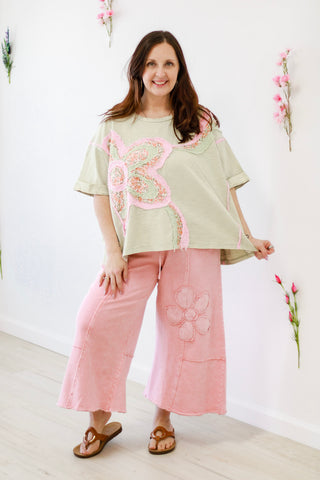 Flower Power Mineral Washed Top