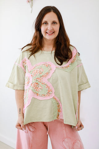 Flower Power Mineral Washed Top