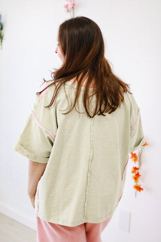 Flower Power Mineral Washed Top