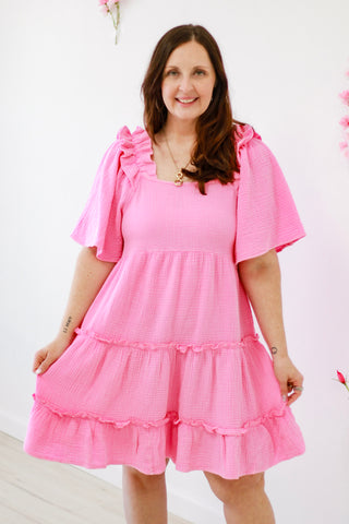 Making Memories Dress in Malibu Pink