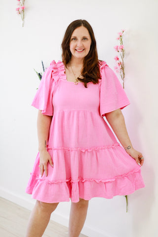 Making Memories Dress in Malibu Pink