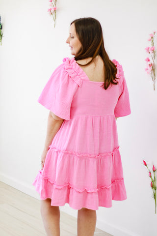 Making Memories Dress in Malibu Pink