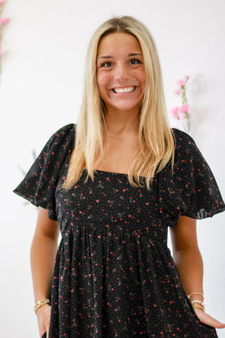 Free Falling Floral Dress