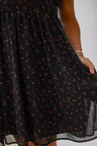 Free Falling Floral Dress