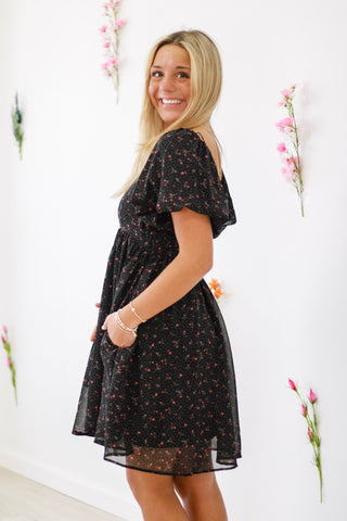 Free Falling Floral Dress