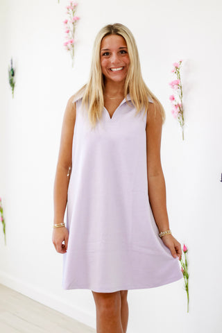 Spring Is In The Air Tank Dress in Lavender