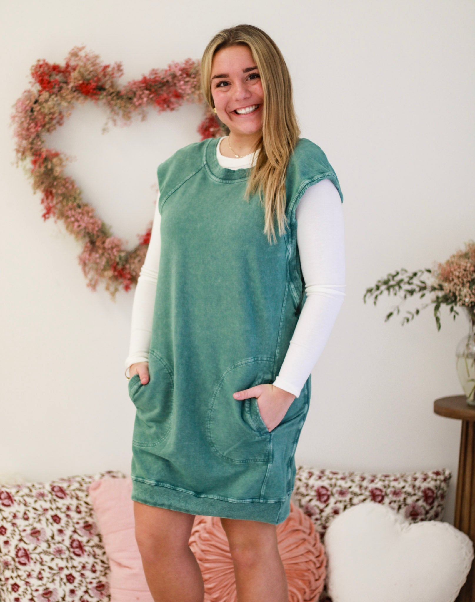 Here or There Mineral Wash Dress