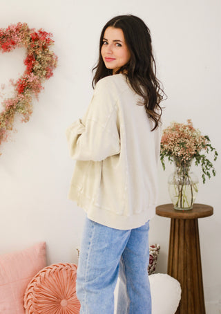 Catching Feelings Top in Cream