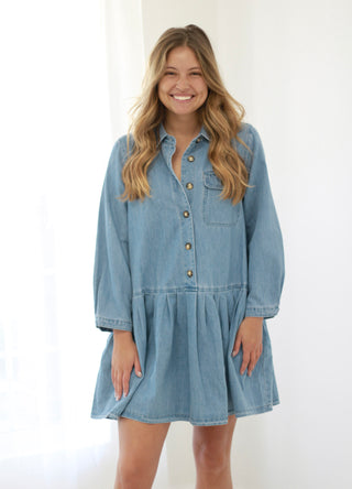 On Broadway Denim Dress
