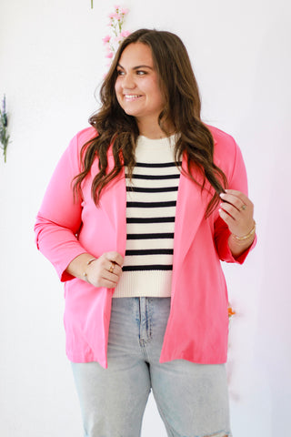 All Business Blazer in Strawberry