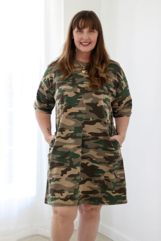 Camo Cutie Casual Dress