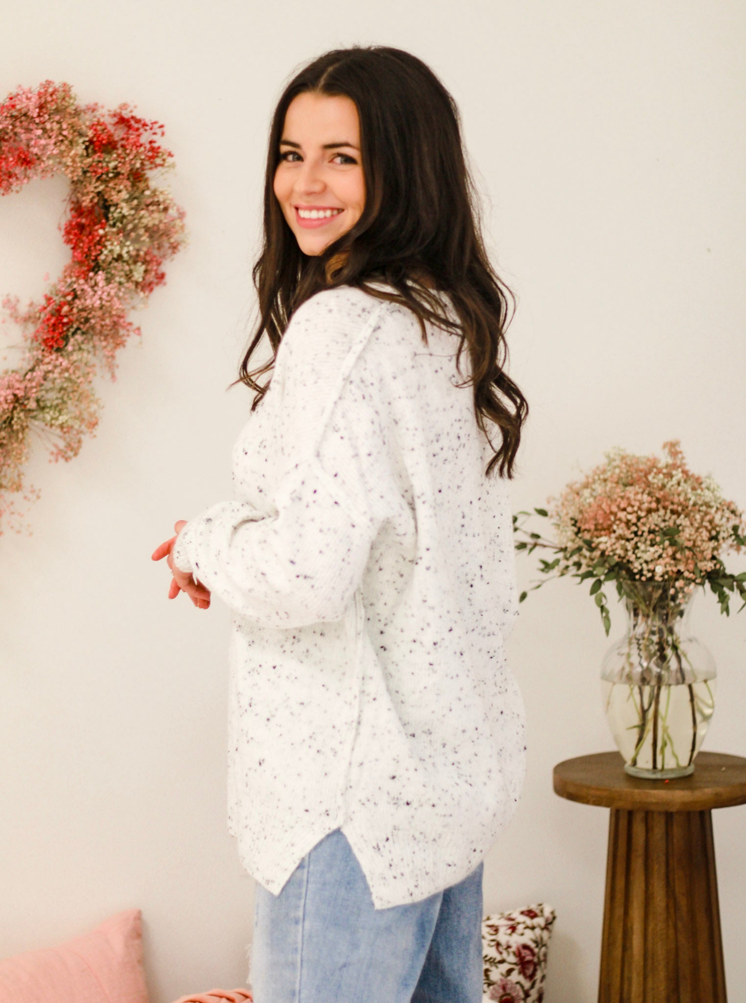 Speckled With Love Oversized Confetti Sweater