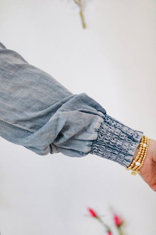Easy Like Sunday Morning Denim Button Up