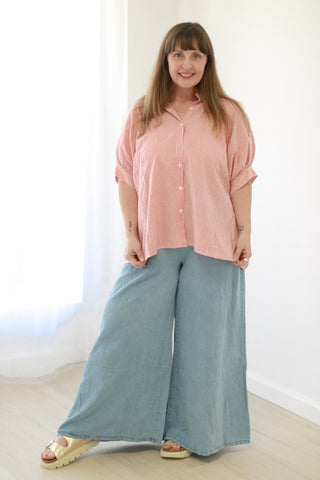 Flow With Me Striped Blouse