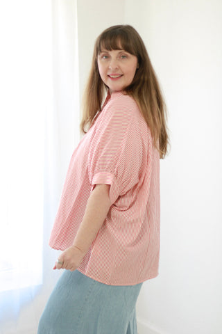Flow With Me Striped Blouse