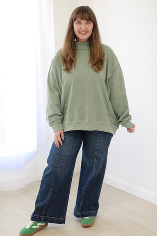 Fashion Forward High Rise Crop Wide Leg Jean by Risen