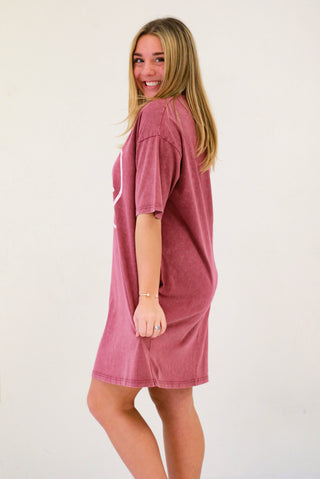 Smiling about Life Dress in Mulberry