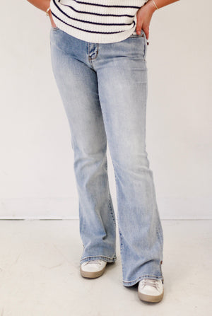 Washed in Love Judy Blue Bootcut Jeans with Side Slit