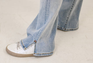 Washed in Love Judy Blue Bootcut Jeans with Side Slit